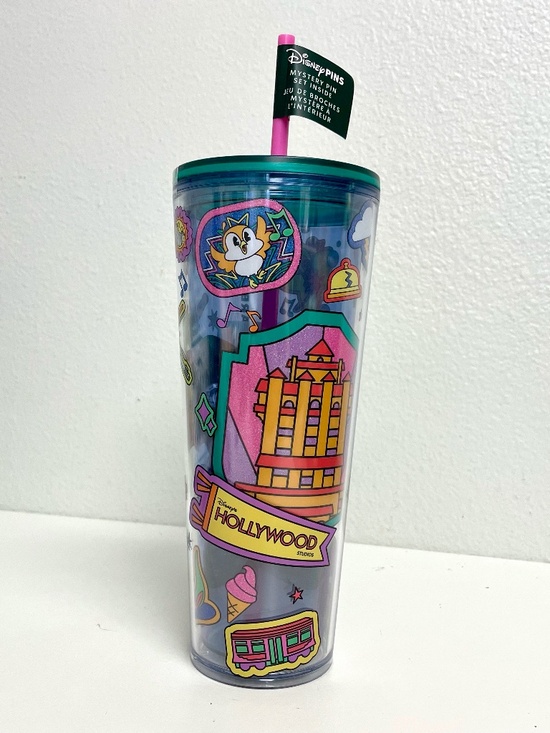 Starbucks Other - 2025 Disney Starbucks Hollywood Studios 24oz Tumbler WITH 2 MYSTERY PINS - NEW